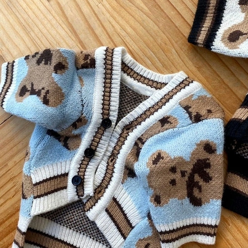 Pet Clothes Autumn Winter Medium Small Dog Knitted Sweater Cartoon