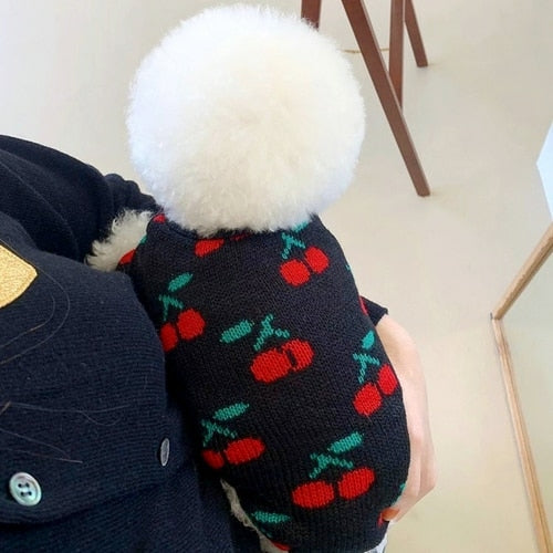 Pet Clothes Autumn Winter Medium Small Dog Knitted Sweater Cartoon