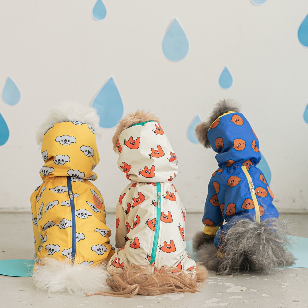 Pet Clothing Waterproof All-inclusive Dog Raincoat Suitable For Small