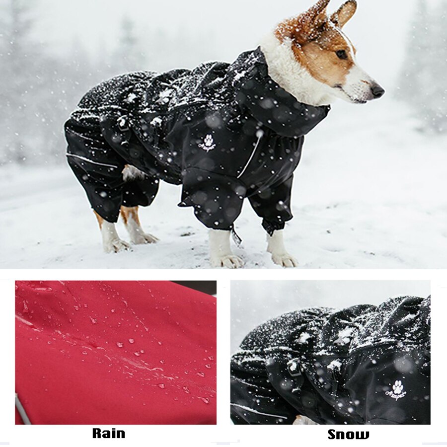 Pet Dog Coat Outdoor Jacket Pet Waterproof Winter Warm Clothes Big