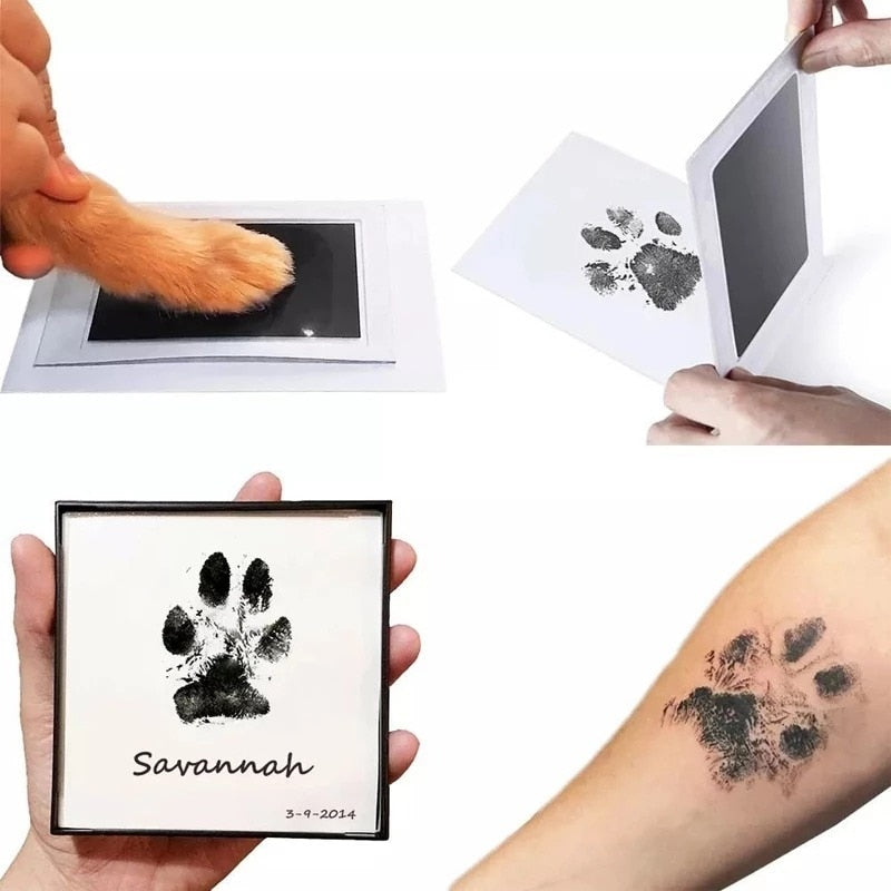 Pet Dog Footprint Handprint Pad Safe Non-toxic Printing Pad Pet