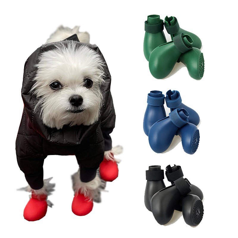 Pet Dog Shoe For Small Medium Dogs Silica Gel Dog Shoe Xxs l 4pcs 2pcs