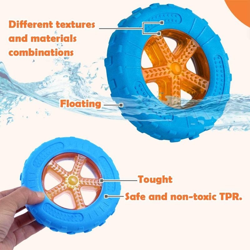 Pet Floating Water Dog Toy Summer Play Water Swimming Toy Dog Squeaky