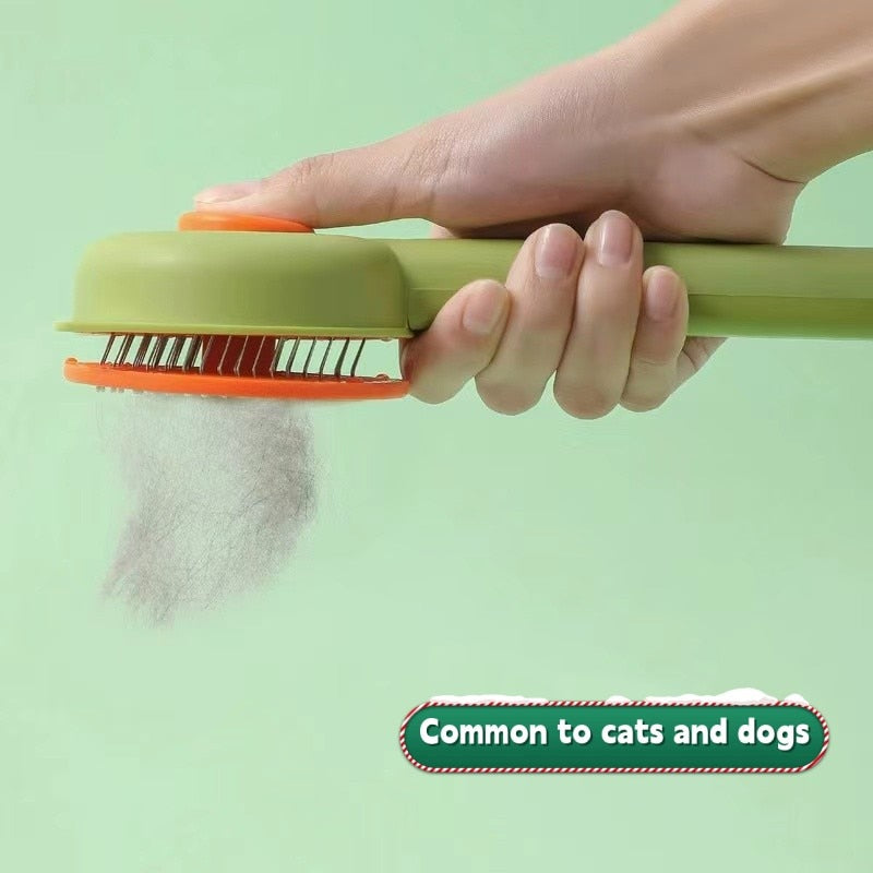 Pet Hair Removal Comb Cat Brush Self Cleaning Slicker Brush For Cats