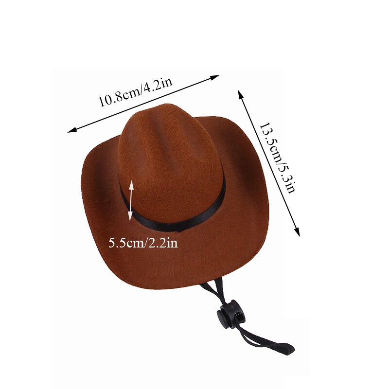 Pet Hat Dog Cat Western Cowboy Hat Christmas Pet Triangle Scarf