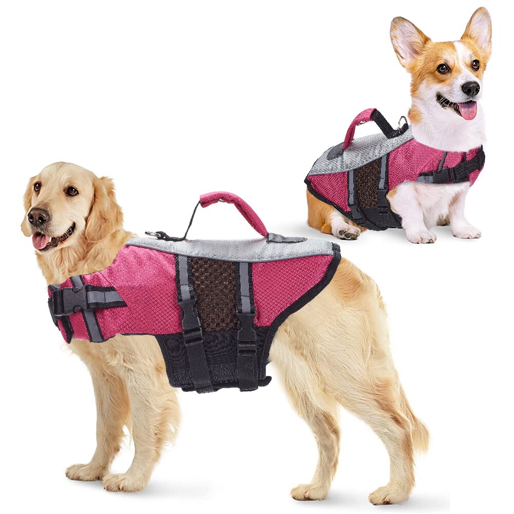 Pet Life Jackets Summer Clothes Dog Float Coat Saver Swimming