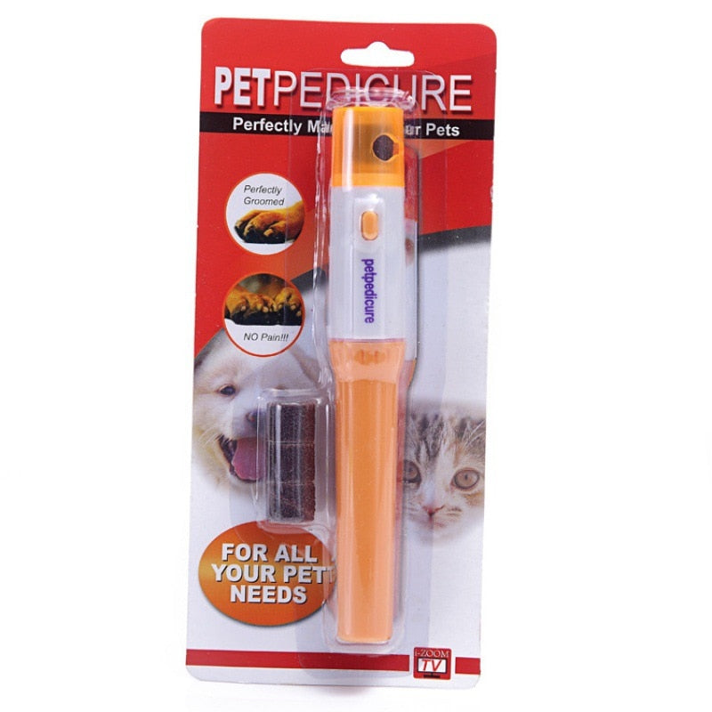 Pet Nail Clipper Polisher Electric Claw Sharpener Cat Dog Finger Paws