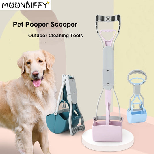 Pet Pooper Scooper Long Handle Dog Poop Scoopers Jaw Poop Scoop Shovel