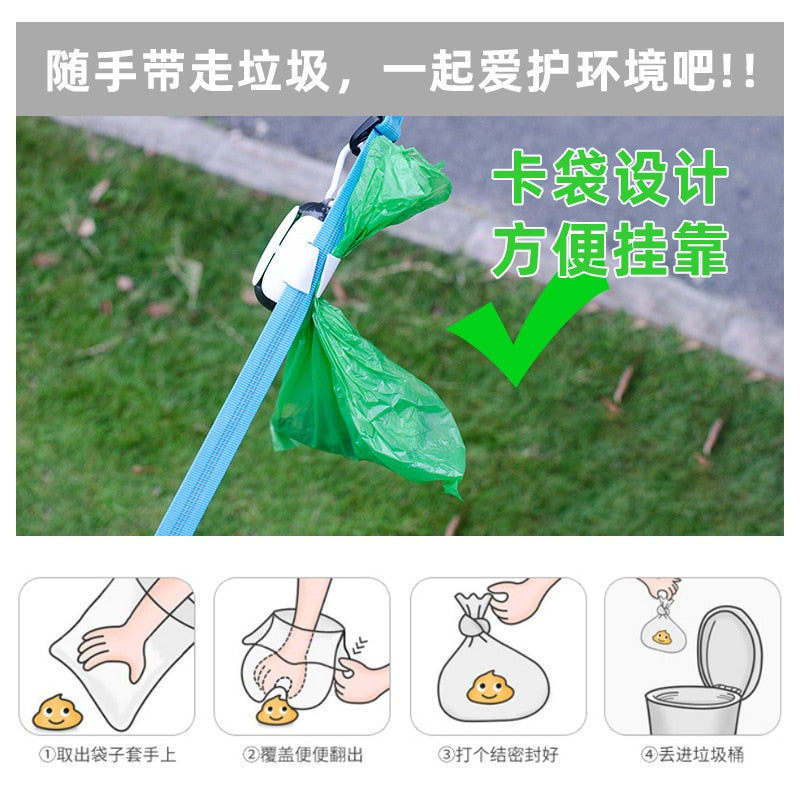 Portable Dog Poop Bags Pet Dog Poop Bags Dispenser Puppy Pick Up Poop