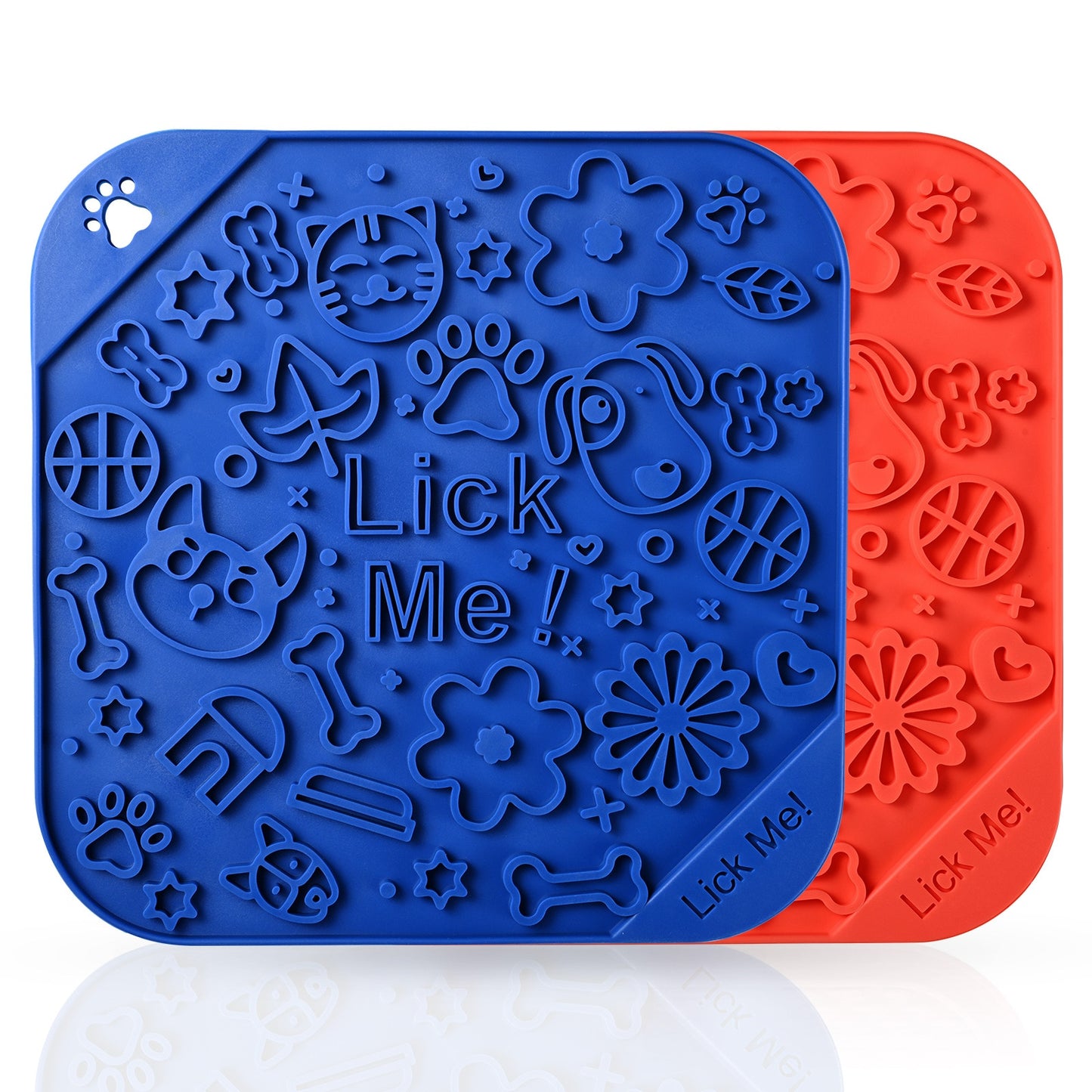 Silicone Pet Licking Mat With Suction Dog Lick Pad Slow Feeder Licky