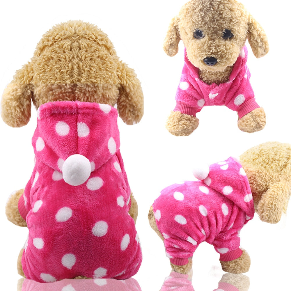 Soft Warm Pet Dog Clothes For Dogs Jumpsuits Fleece Dog Coat Jacket