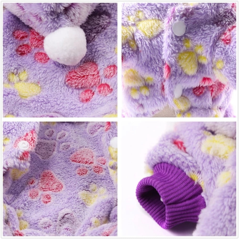 Soft Warm Pet Dog Clothes For Dogs Jumpsuits Fleece Dog Coat Jacket