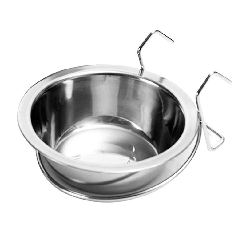 Stainless Steel Pet Feed Supplies Dog Bowl Puppy Cat Bird Parrot Food