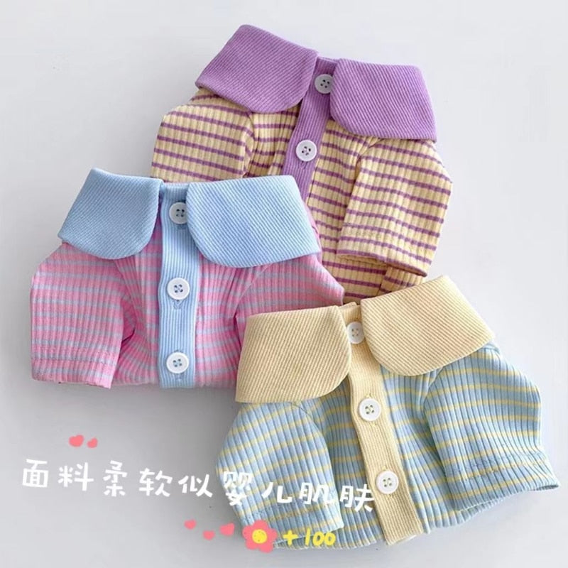 Stripe Shirts Dog Clothes Sweet Cotton Small Dogs Clothing Pet Outfits