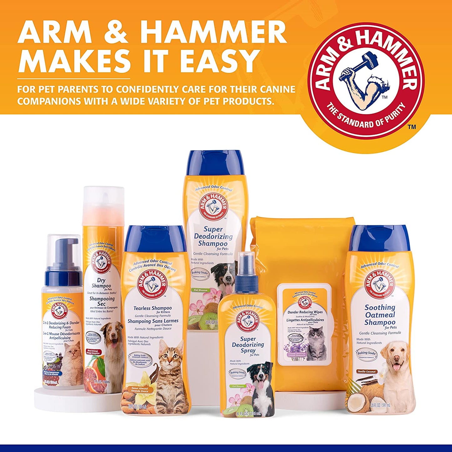 Arm & Hammer for Pets Super Deodorizing Spray for Dogs | Best Odor Eliminating Spray for All Dogs & Puppies | Fresh Kiwi Blossom Scent That Smells Great, 8 Ounces