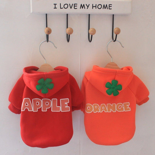 Sweet Fruit Dog Hoody Hooded Dog Sweatshirt For Small Medium Dog