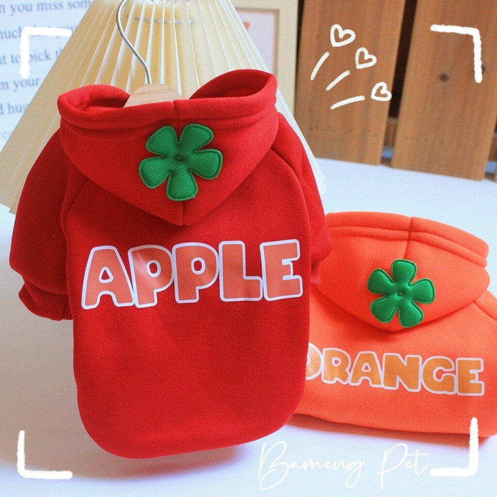 Sweet Fruit Dog Hoody Hooded Dog Sweatshirt For Small Medium Dog