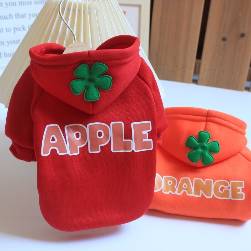 Sweet Fruit Dog Hoody Hooded Dog Sweatshirt For Small Medium Dog