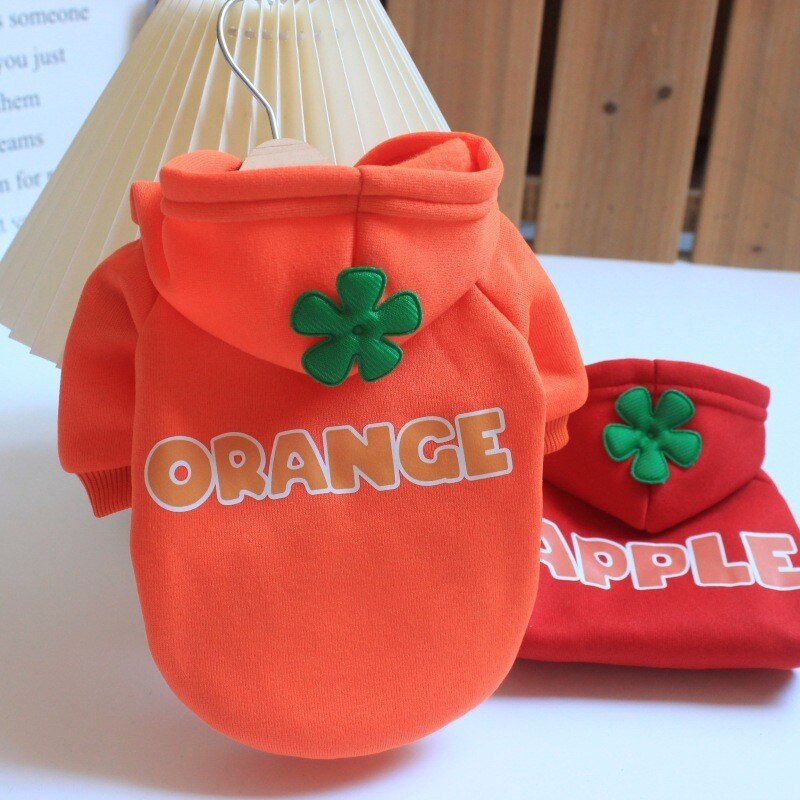 Sweet Fruit Dog Hoody Hooded Dog Sweatshirt For Small Medium Dog