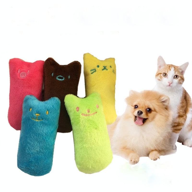 Teeth Grinding Catnip Toys Funny Interactive Plush Cat Toy Pet Kitten