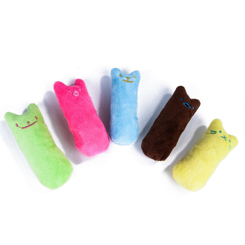 Teeth Grinding Catnip Toys Funny Interactive Plush Cat Toy Pet Kitten