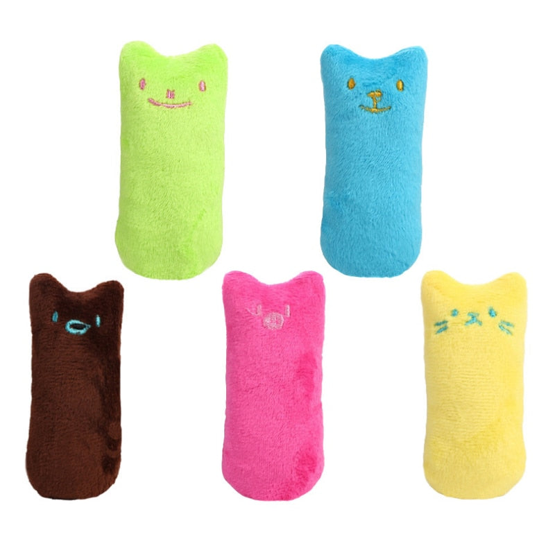 Teeth Grinding Catnip Toys Funny Interactive Plush Cat Toy Pet Kitten