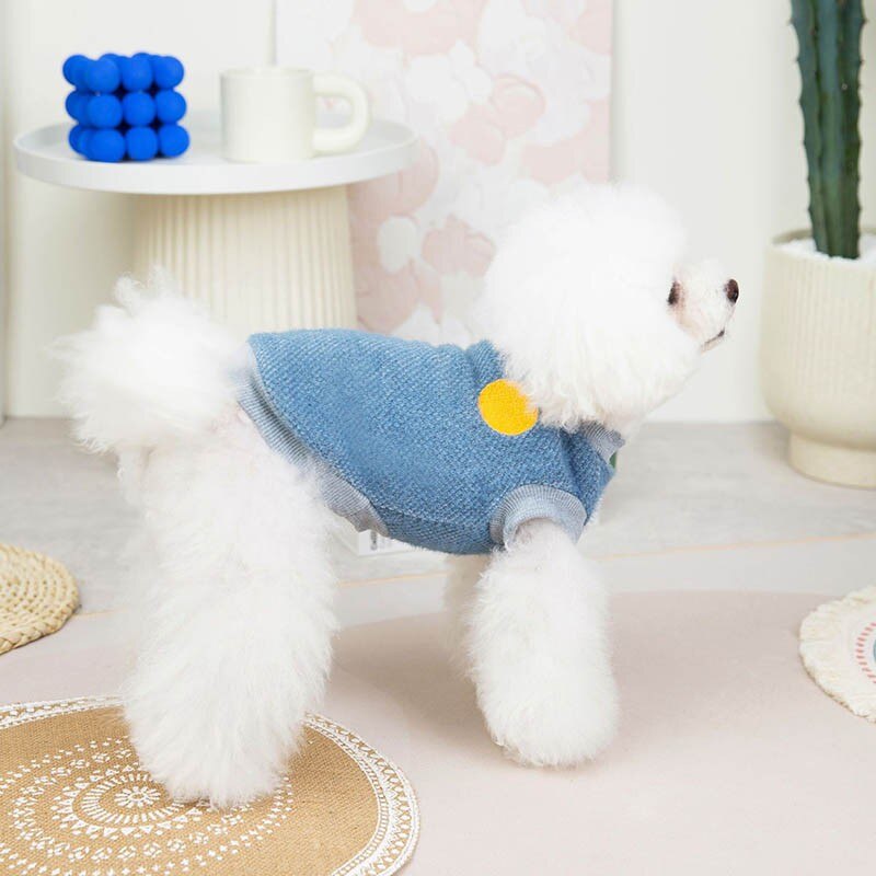 Thick Ferret Fleece Dog Vest Winter Warm Pet Dog Clothes For Small