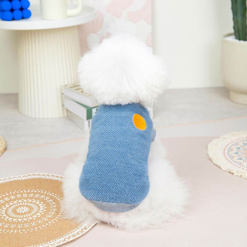 Thick Ferret Fleece Dog Vest Winter Warm Pet Dog Clothes For Small