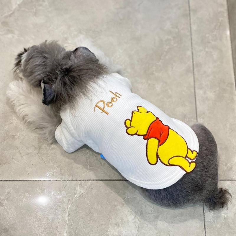 Trendy Cartoon Bear Honey Dog Hoody Winter Fleece Warm Pet Dog Clothes