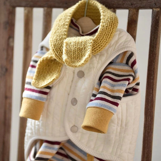 Warm Vest Two-piece Cotton Coat Autumn And Winter Puppy Clothing Small