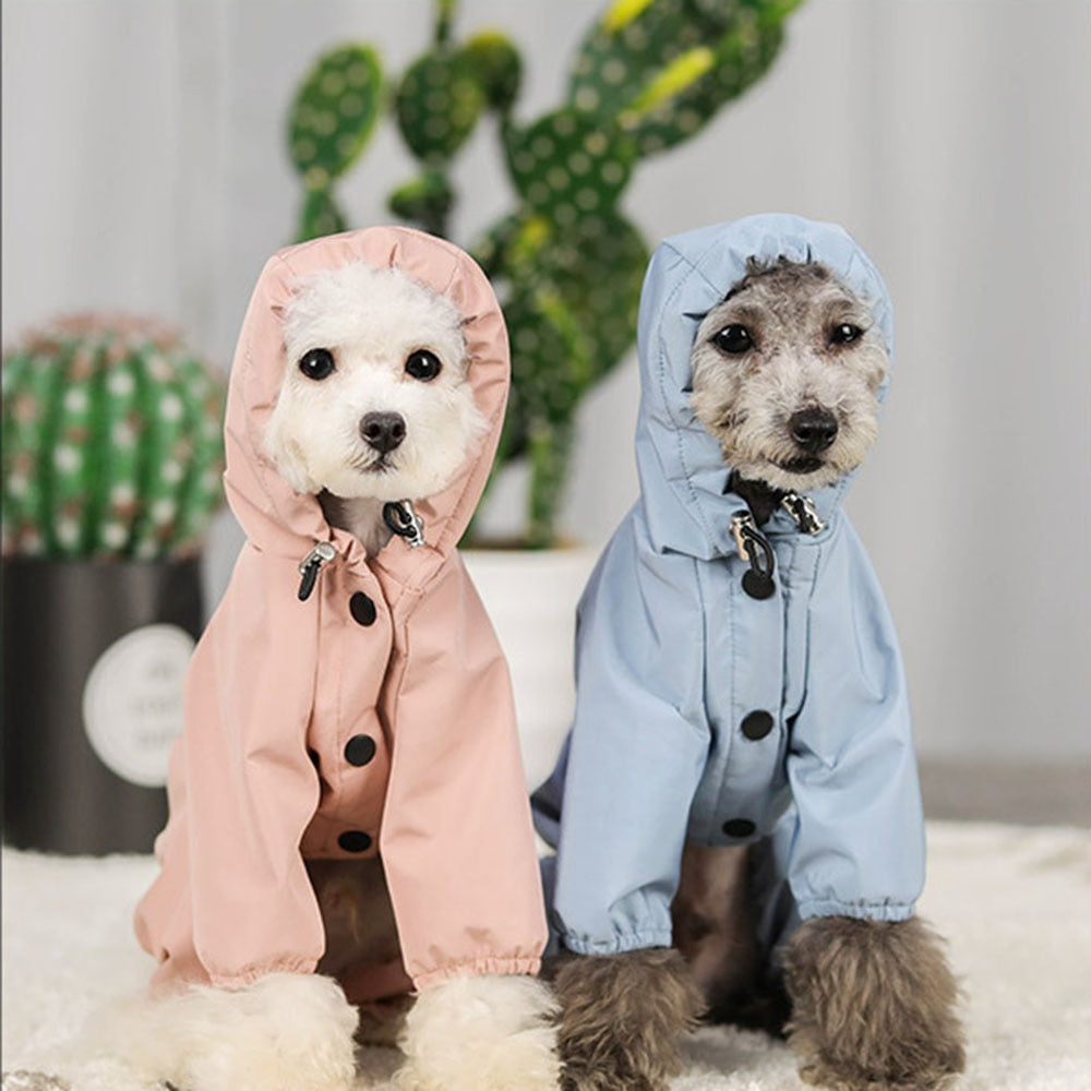 Waterproof Dog Clothes Reflective Dog Raincoat Soft Impermeable