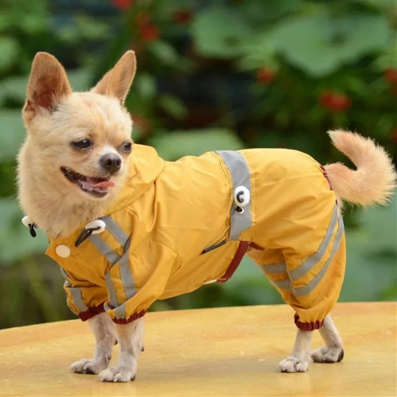 Waterproof Dog Clothes for Small Dogs Pet Rain Coats Jacket Puppy