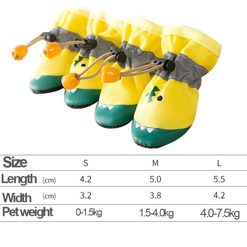 Waterproof Summer Pet Dog Soft-soled Shoes Anti-slip Rain Boots