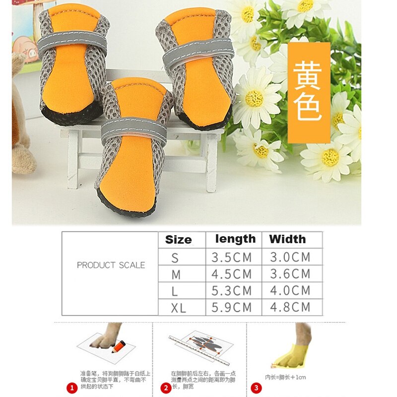 Waterproof Summer Pet Dog Soft-soled Shoes Anti-slip Rain Boots