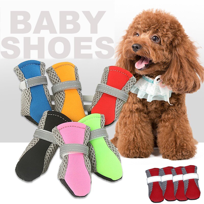 Waterproof Summer Pet Dog Soft-soled Shoes Anti-slip Rain Boots