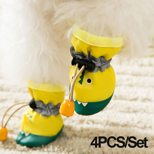 Waterproof Summer Pet Dog Soft-soled Shoes Anti-slip Rain Boots