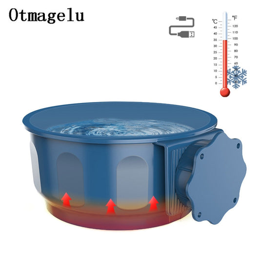 Winter Heating Suspended Pet Feeder Crate Bowl For Puppies Pet Dog Cat