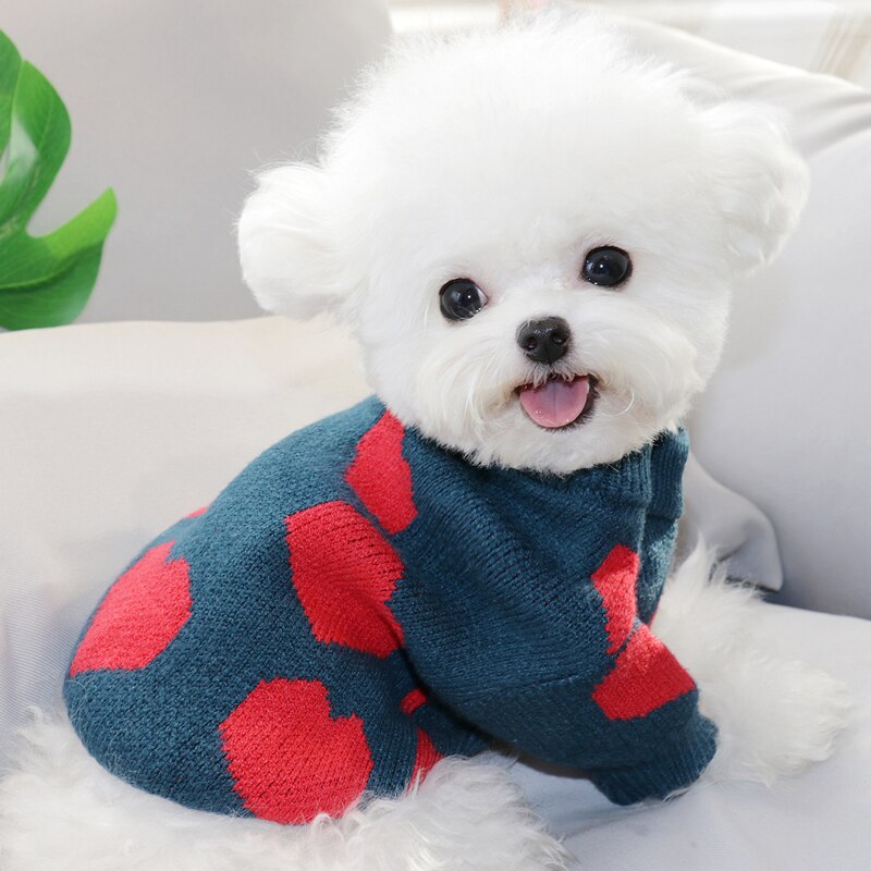 Winter Pet Clothes Dog Cat Sweater Puppy Clothes Schnauzer Knitted Dog