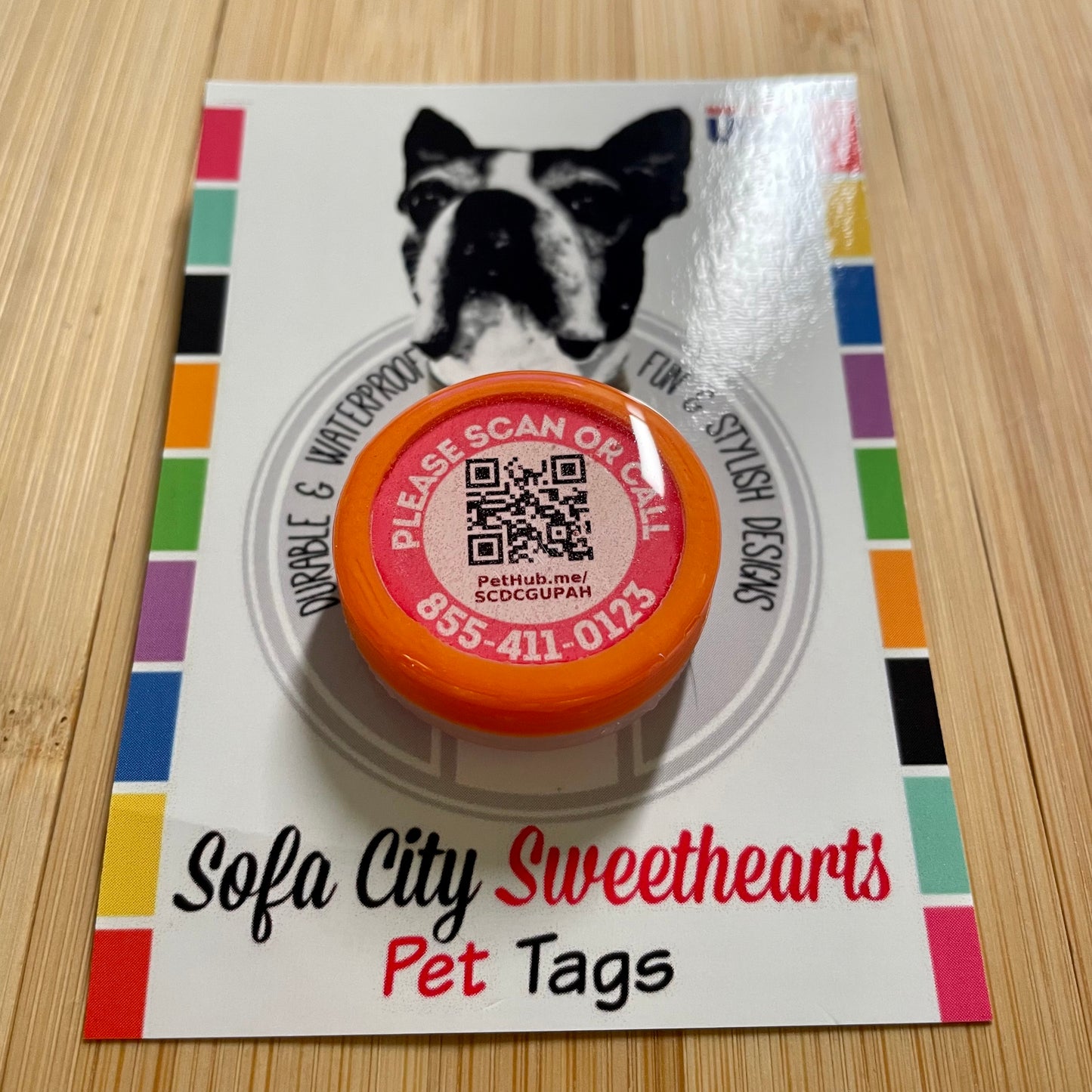 Wholesale Pack of 10 QR Code Pet ID Tags with Free Pet Profile